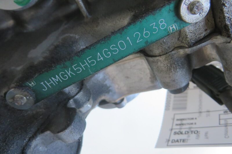 2016 Honda Fit Engine Assembly - Image 4