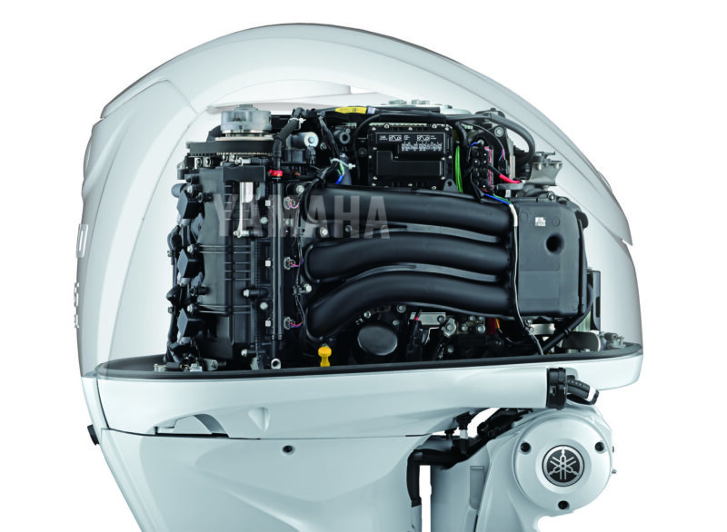 DES(Digital Electric Steering) Pearlescent White Yamaha 4 Stroke 300hp Ultra-Long Shaft EFI OUTBOARD FOR SALE - Image 4